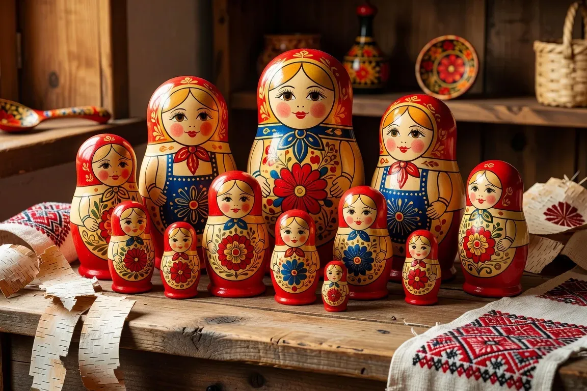 Groupe de Russes dans un café moscovite en grande conversation animée, tasses de thé, atmosphère chaleureuse